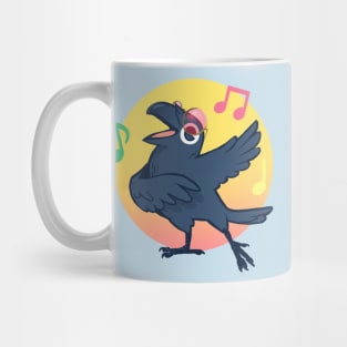 Rose Coloured Glasses Crow Mug